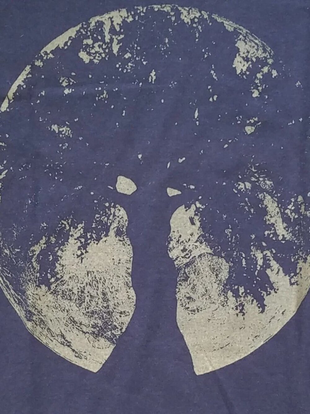 Oak Moon glow in the dark t-shirt Women's Size M Navy Blue